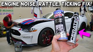 HOW TO FIX ENGINE NOISE RATTLE TICKING ON FORD MUSTANG 2005-2023