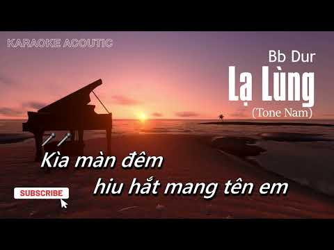 Karaoke Tone Nam Lạ Lùng  - Vũ |  Beat Piano Hạ Tone | BEAT DỄ HÁT