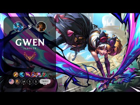 Gwen Jungle vs Jarvan IV - NA Grandmaster Patch 13.17
