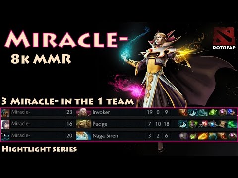 Miracle x3 in team, WTF??? | Dota 2 Gameplay 2016