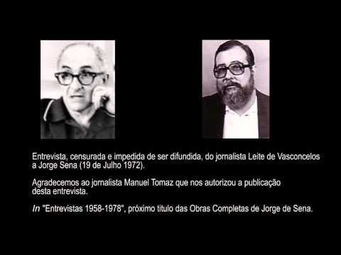 Entrevista, do jornalista Leite de Vasconcelos a Jorge de Sena