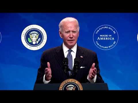 拜登簽署 "購買美國貨 "訂單 (Biden signs 'Buy American' order)