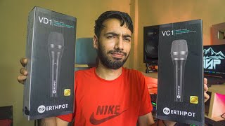 Budget Dynamic & Condenser Microphones | ERTHPOT VC1 & VD1 Mic | Condener vs Dynamic Mics