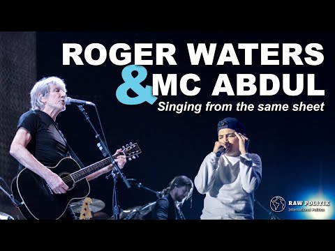 MUST WATCH UNIQUE - Pink Floyd legend Roger Waters & Palestinian rapping sensation MC Abdul