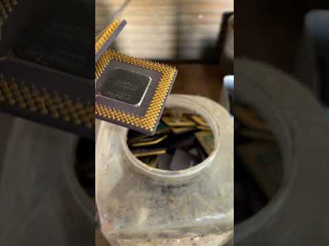 E-Waste Jar of 486 CPUs #shorts