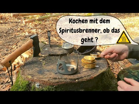 Spirituskocher Vorstellung + Test Kochen /Overmont /Spiritusbrenner/ Outdoorkocher/Campingkocher