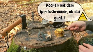 Spirituskocher Vorstellung + Test Kochen /Overmont /Spiritusbrenner/ Outdoorkocher/Campingkocher