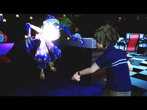 Moon jumpscares Gregory in 3rd Person View - Five Nights at Freddy's: Security Breach