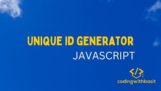 Unique Id Generator in JavaScript