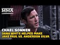 Chael Sonnen Credits Dana White's Challenge for Making Jake Paul vs. Anderson Silva | Paul vs. Silva