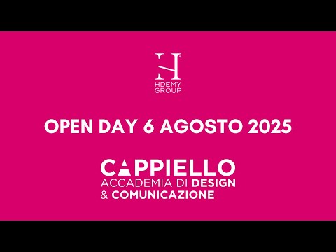 Open Day 2025 Accademia Cappiello | Scopri i corsi di design, moda, grafica e comunicazione