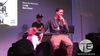 Little Girl Gets On Stage As J. Cole Performs &quot;Power Trip&quot; (NYC)