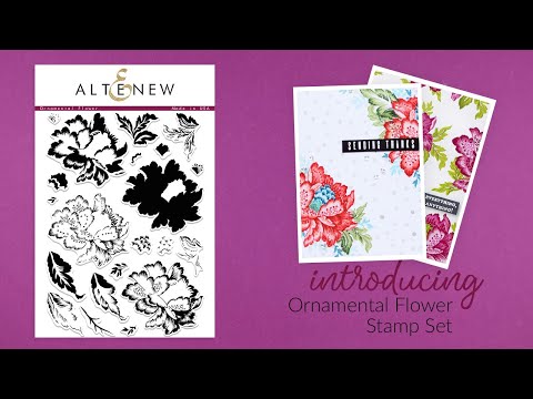 Altenew Stamps Intro - Ornamental Flower