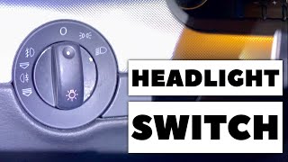 How to replace the headlight switch in an Audi A4 B7