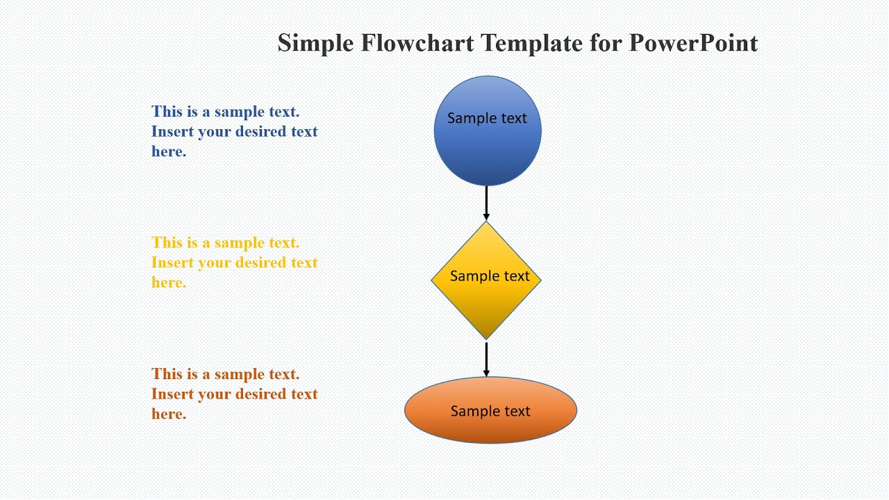 Simple Flowchart Template for PowerPoint