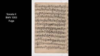 J.S.Bach Sonata II for Violin Solo BWV 1003 Fuga