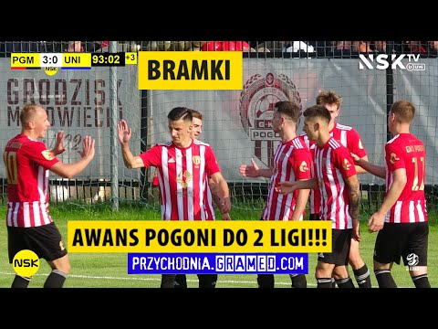 tv.nsk.pl [bramki] GKS Pogoń Grodzisk Maz - Unia Skierniewice 3:0 (2:0) 2024-06-08 17:00 [3LIGA1-34]