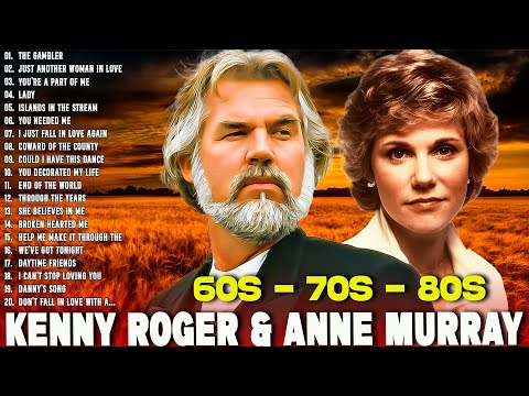 Kenny Rogers & Anne Murray Greatest Hits Full Album🔥🤠Best Old Country Songs Of 70s, 80s, 90s #lady