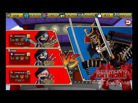 Ninja Saga PvE Gashadokuro EXTREAM MODE (AmeXmahoXnoobi)