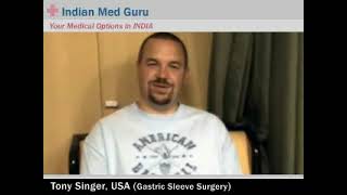Tony Singer, USA patient video testimonial India