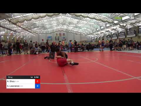 2018 UWW Cadet And U23 Nationals/U23 Freestyle 70 Round Of 128 - Avery Shay (Clar) Vs. Steven Lawr