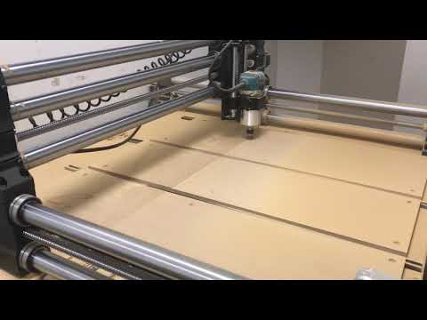 Onefinity CNC spoilboard resurfacing phase
