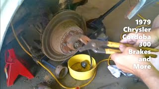 Front Brakes and Brake Lines 1979 Chrysler Cordoba 300 (part 23) #powertour2022 #nonamenationals