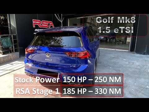Golf 8 1.5 eTSI | RSA Motorsports Stage 1 Tune | 185hp 330NM | 50 - 150 km/h Acceleration |