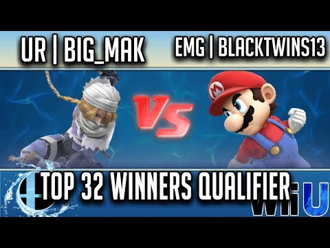 Smash'N'Splash 3 TOP 32 WINNERS QUALIFIER - UR | big_mak (Sheik) vs EMG LGS | BlackTwins13 (Mario)