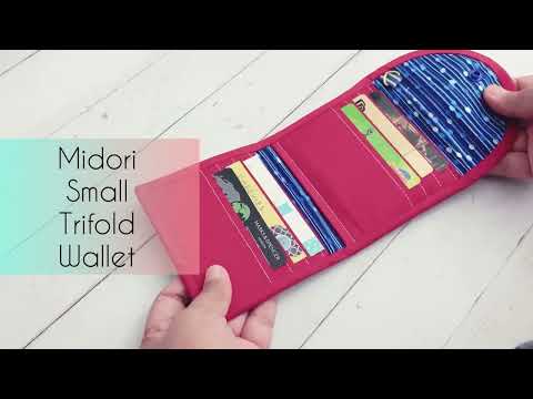 DIY How to Make Small Trifold Wallet Using Fabric Scraps ... #tutorial #sewingtutorial #walletmaking