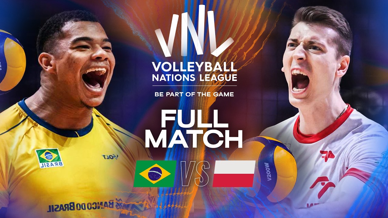 Brazil 🇧🇷 vs. Poland 🇵🇱 | VNL 2025 - Full Match | Week 2