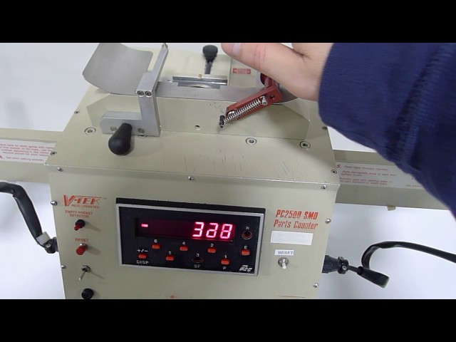 V-TEK PC 2500 motorized component counter. This video shows that the unit is fully functional.