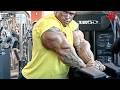 ARM DAY WITH BLOND MYTH CRAZIEST ARMS EVER SEEN IN BODYBUILDING LEE PRIEST MOTIVATION