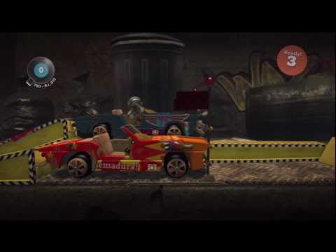 LittleBIGPlanet (720p HD) Walkthrough Part 51 - The Drag Race - Score Challenge