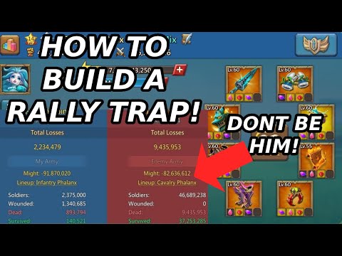 HOW TO BUILD A BEAST RALLY TRAP! LETS GO OVER EVERYTHING YOU WILL NEED! Lords mobile Rally trap.