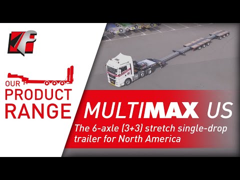 FAYMONVILLE MultiMAX US -  The 6-axle (3+3) stretch single-drop trailer for North America