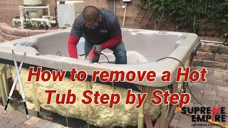 How to remove a Hot Tub, Jacuzzi or Spa step by step