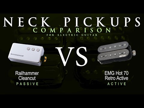 Railhammer CLEANCUT vs EMG HOT 70 RETRO ACTIVE - Neck Guitar Pickup Comparison Tone Demo