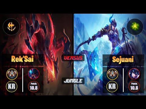 Challenger REK'SAI [Conqueror] (Jungle) VS  SEJUANI - Challenger KR Patch 10.8