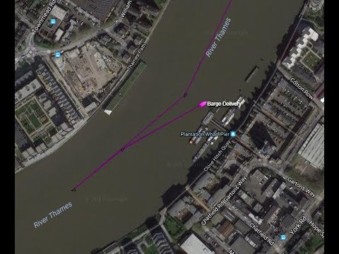 Barge Delivery Skipper JANINE Delivery Cuxton Dry Dock Return To London