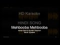 Mehbooba Mehbooba Hindi HD Karaoke For Female Singers