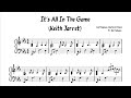 It's All In The Game - Keith Jarret (Transcription)