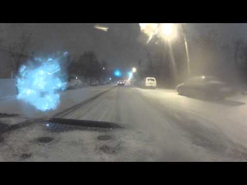 No snow tires = EVO HELL