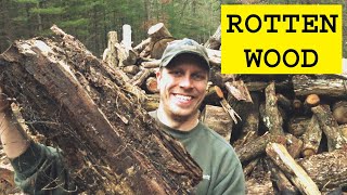 Rotten Wood - Will it Burn? Here