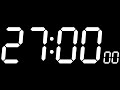 27 Minute Countdown Timer 27 Minute Timer White Big Digit No Ads During The Video