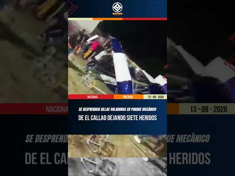 SE DESPRENDEN SILLAS VOLADORAS EN PARQUE MECÁNICO DE EL CALLAO DEJANDO SIETE HERIDOS