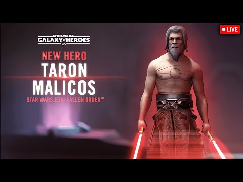 Taron Malicos Unlock + Gameplay Testing LIVE - Star Wars: Galaxy of Heroes