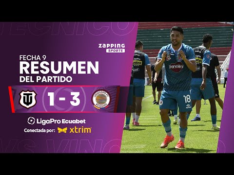 Técnico Universitario 1 - 3 Vinotinto / Fecha 9 / LigaPro Ecuabet conectada por Xtrim