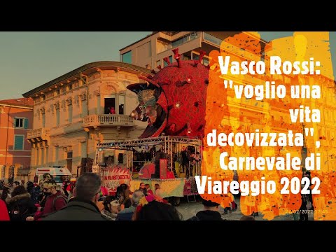 “Voglio una vita decovizzata”, Carro seconda categoria, Priscilla Borri, Viareggio Carnival 2022
