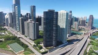 Drone over Chicago